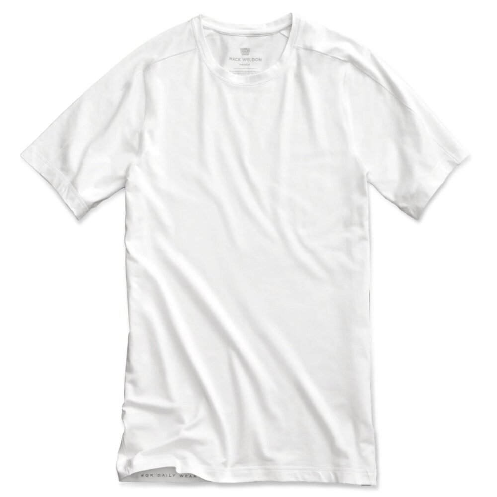 Mack Weldon 18-Hour Jersey Crew Neck Undershirt – Bright White